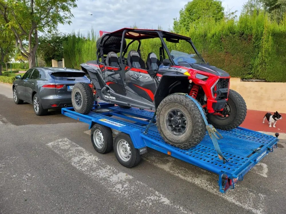 Alquiler de Remolque plataforma para Quad 4x4